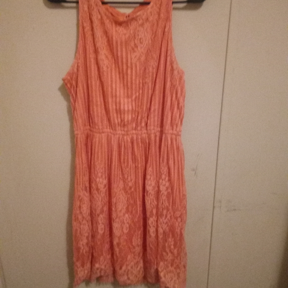 Grapefruit colored xl dress
